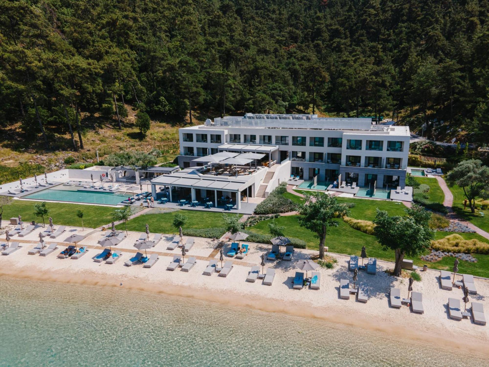 Vathi Cove Luxury Resort & Spa Khrysi Ammoudia Eksteriør bilde